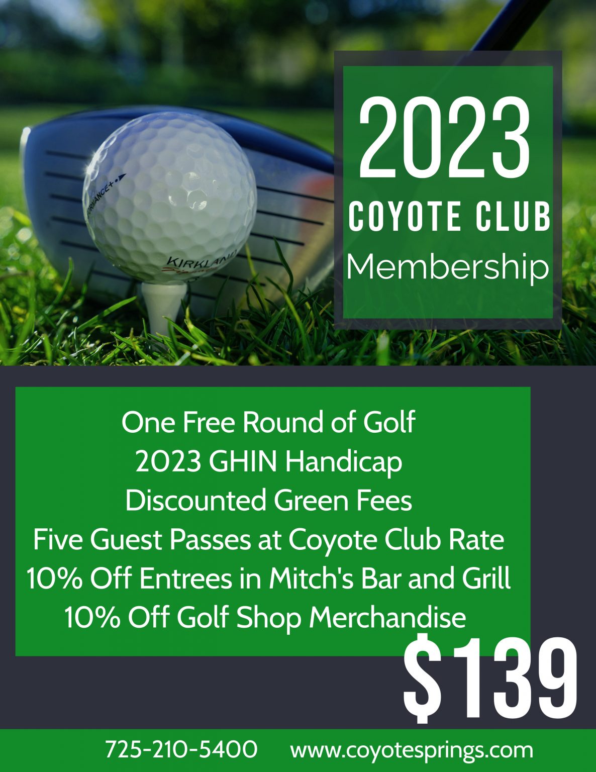 Coyote Club & Rates Jack Nicklaus Golf Course Specials in Las Vegas